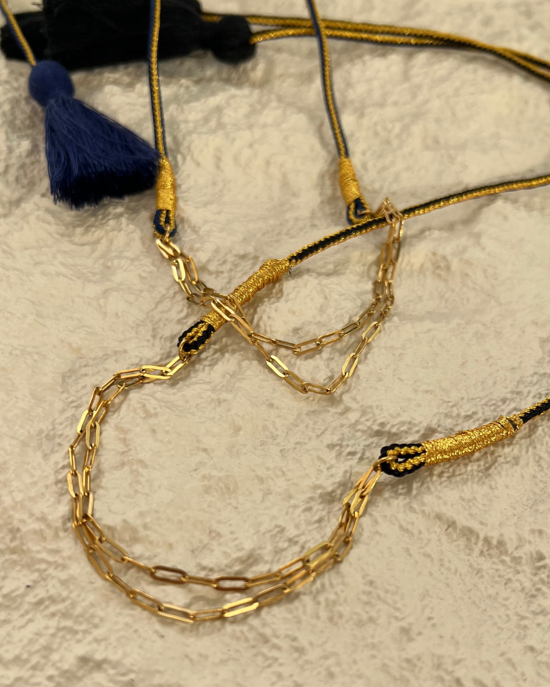 Collier cordon Noor 3 en 1