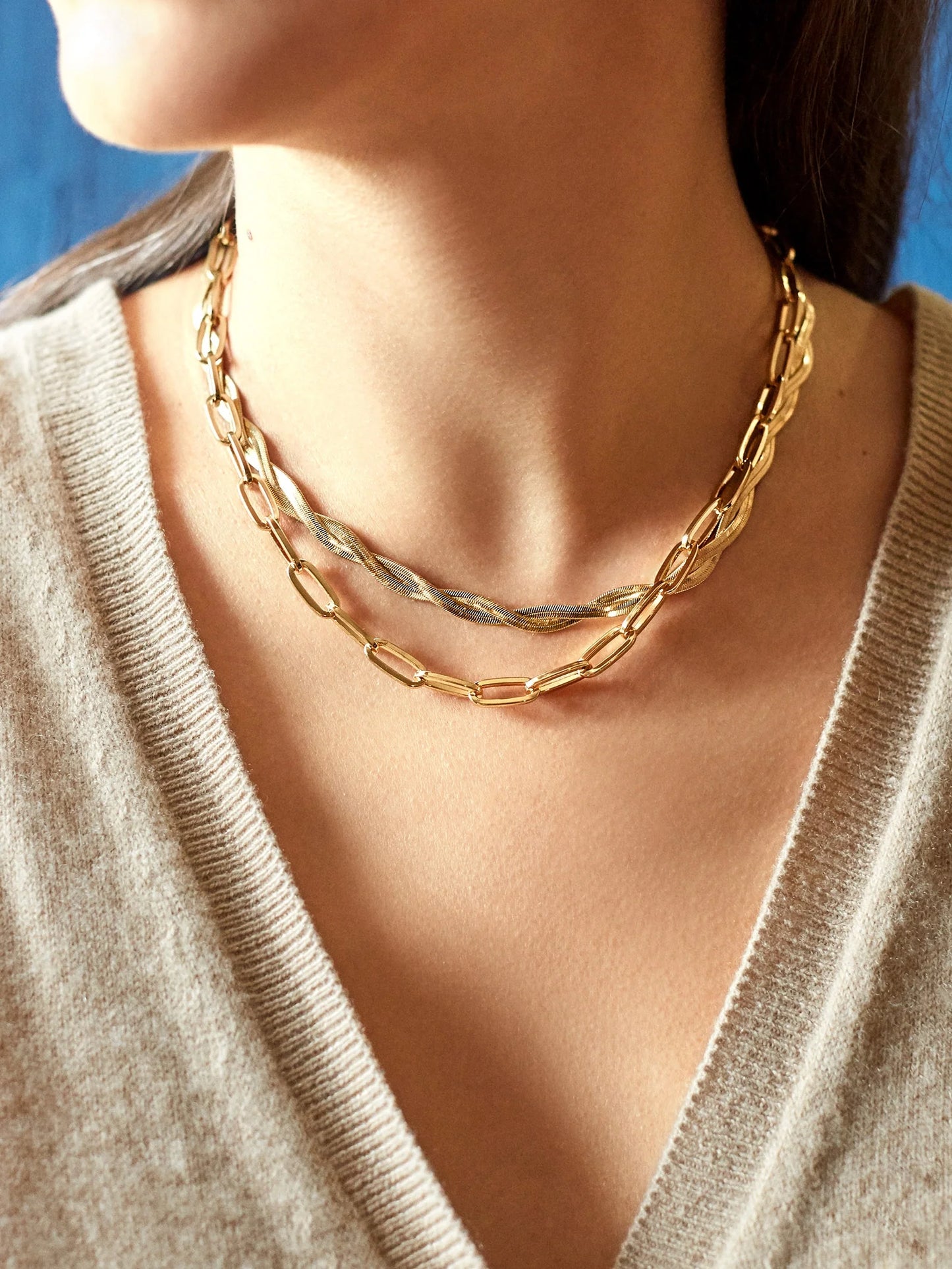 Collier Chaîne dorée