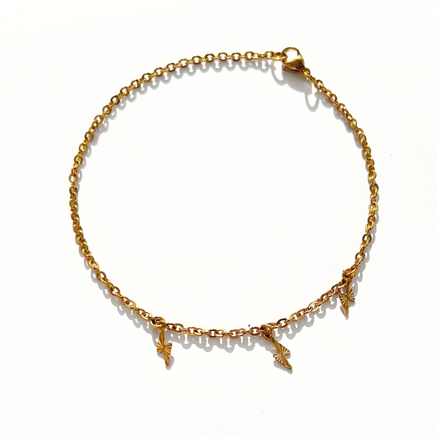 Chaîne cheville dorée
