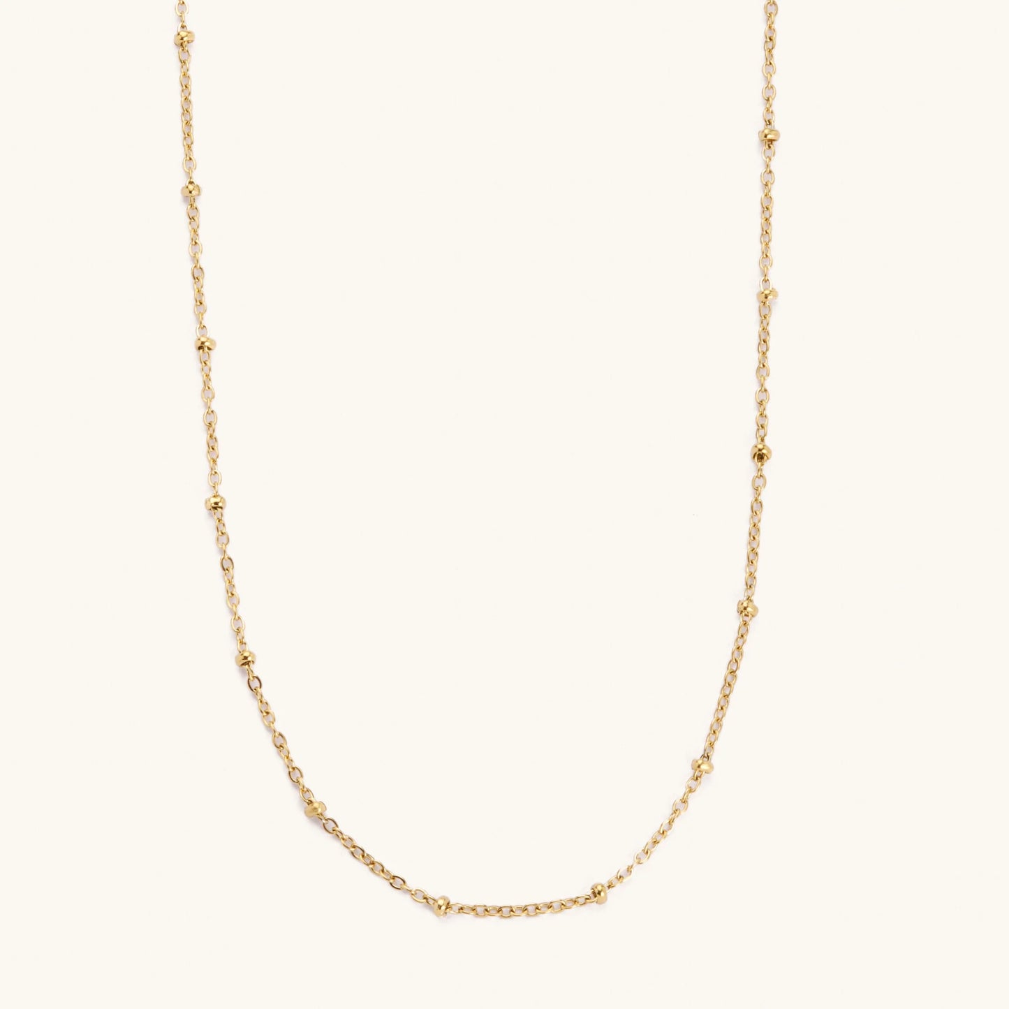 Collier boules dorées