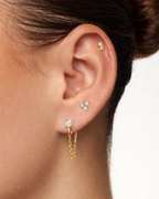 Monoboucle chaîne pendante strass