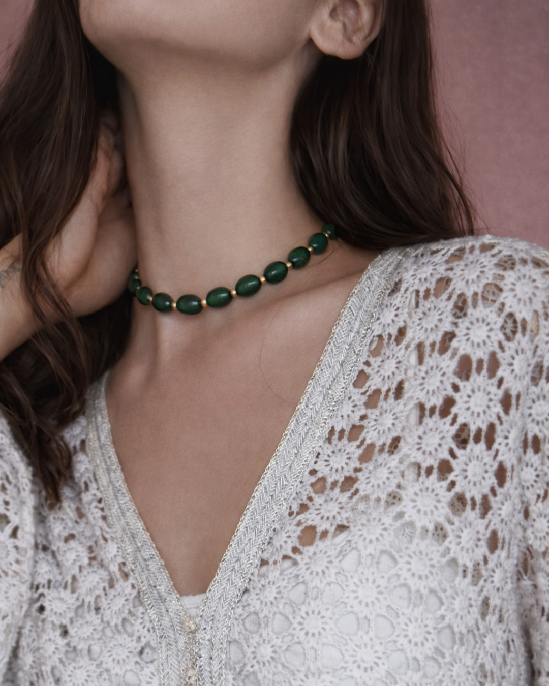 Choker Agate verte