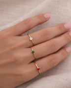 Bague Fine Verte