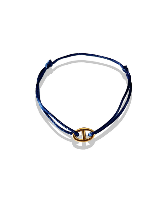 Bracelet cordon doré