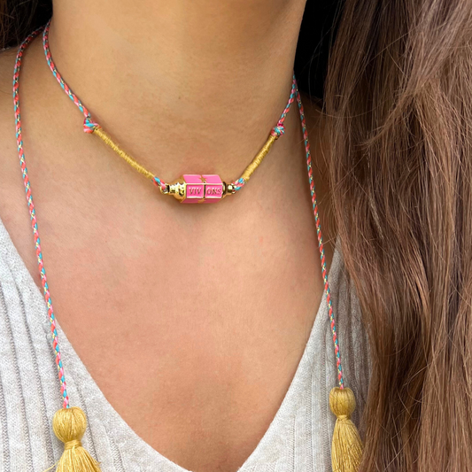 Collier Rose 4 en 1