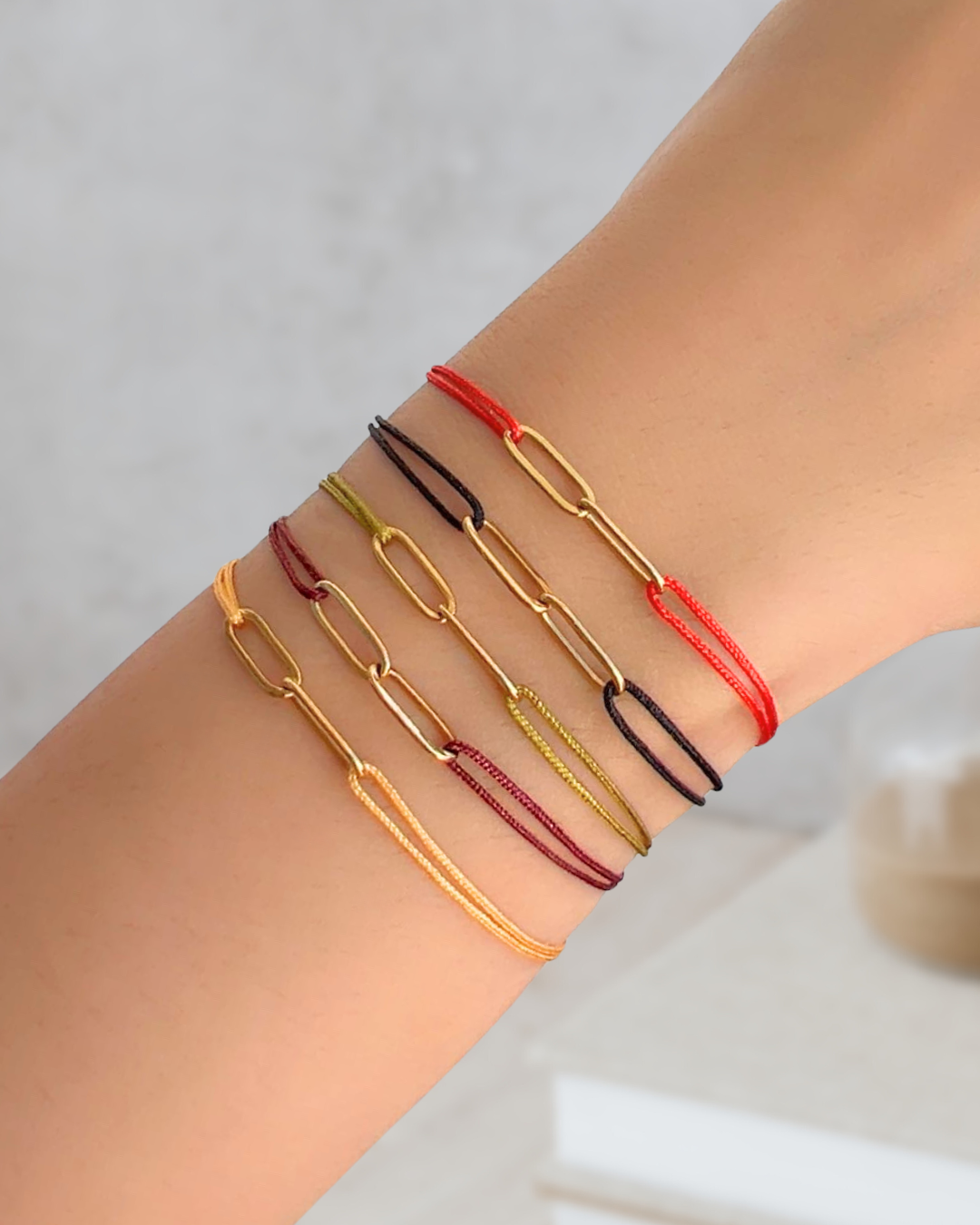 Bracelet cordon- Fall Palette
