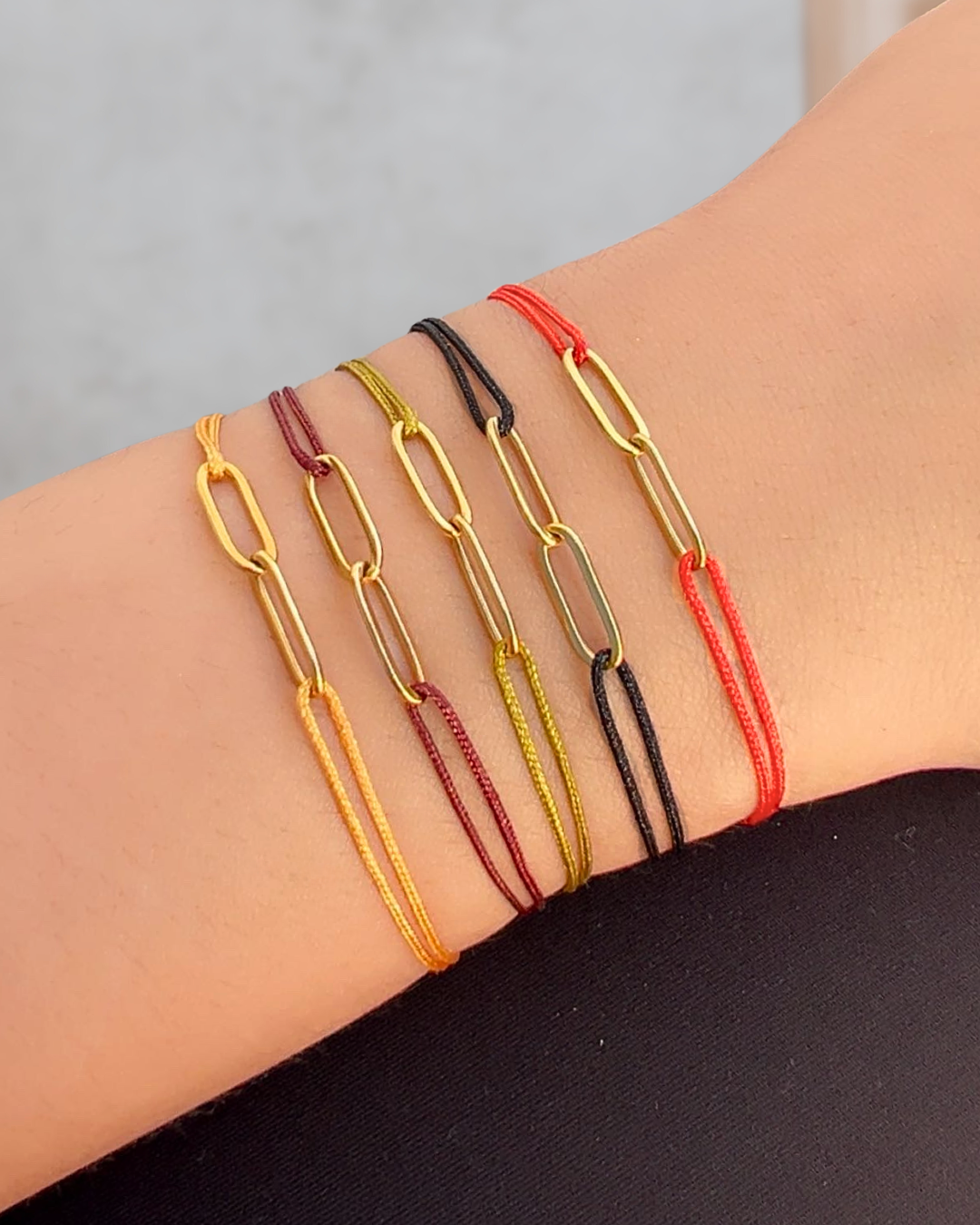 Bracelet cordon- Fall Palette
