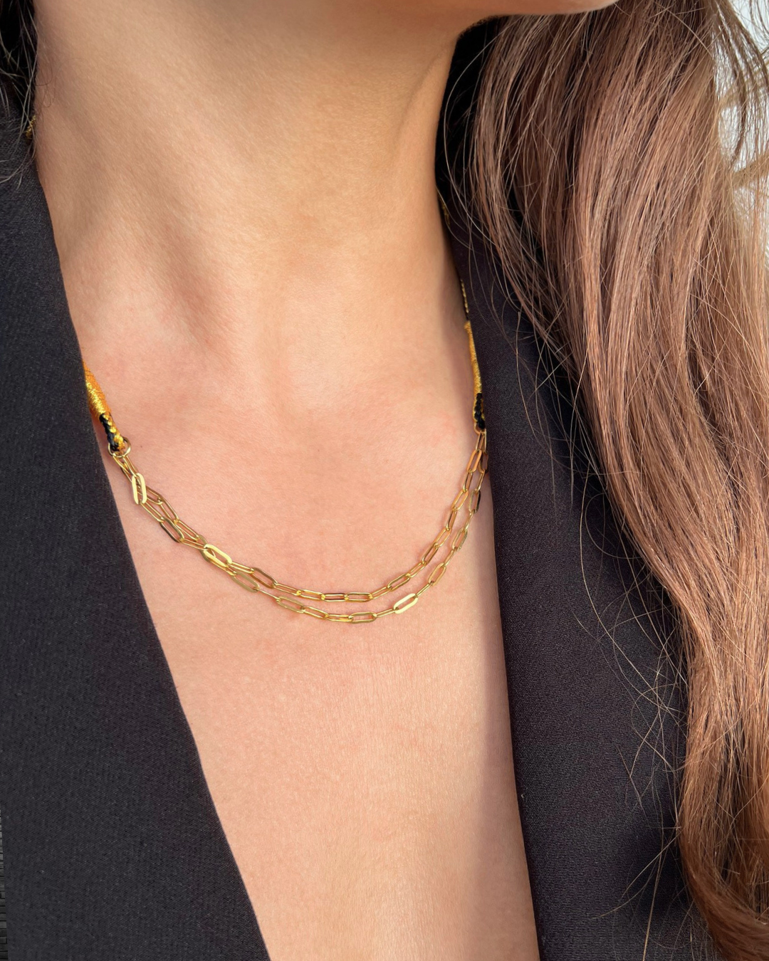 Collier cordon Noor 3 en 1