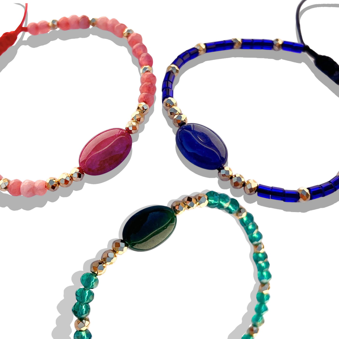 Bracelet ajustable en pierre d'Agate