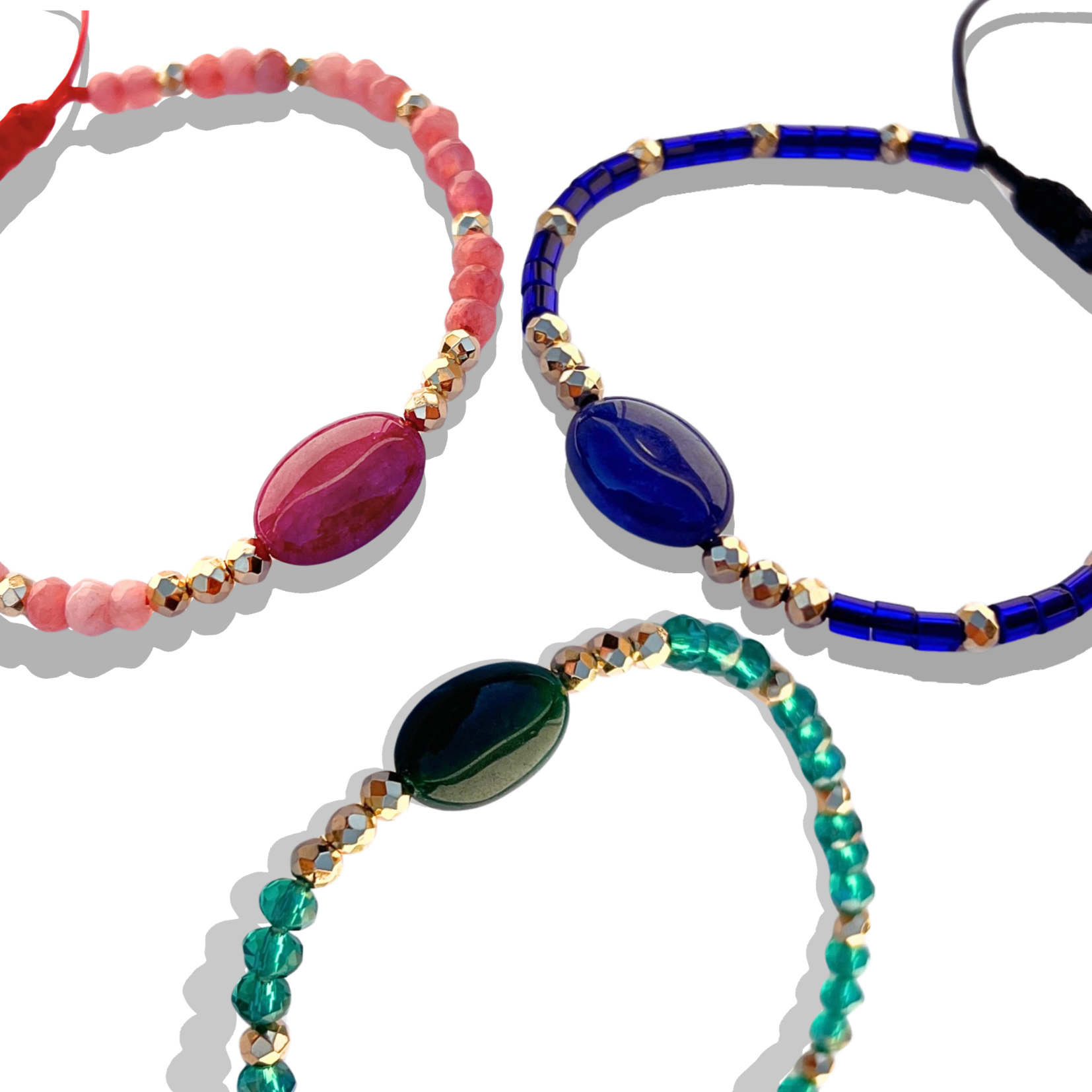 Bracelet ajustable en pierre d'Agate