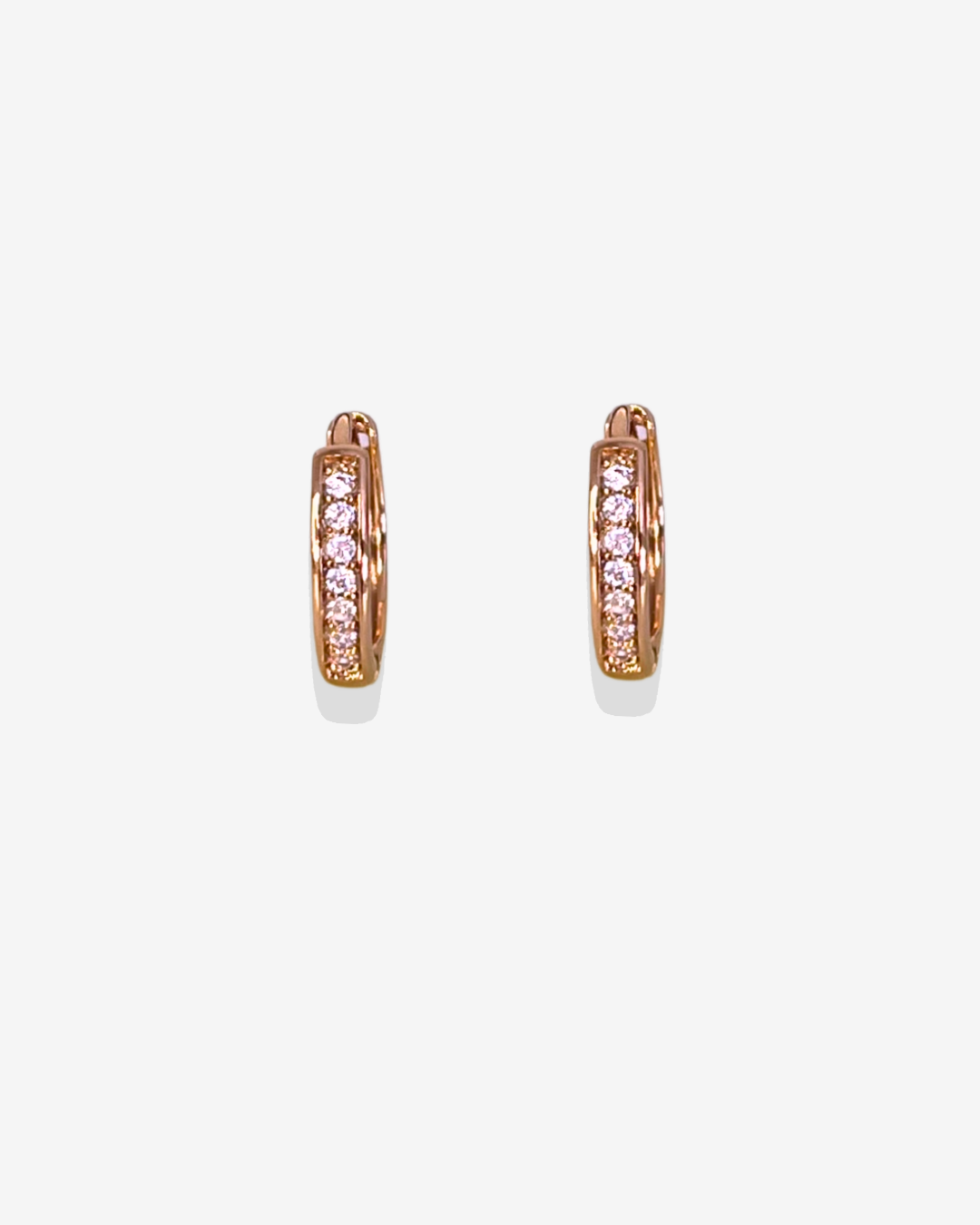 Boucles d'oreilles créole rose gold