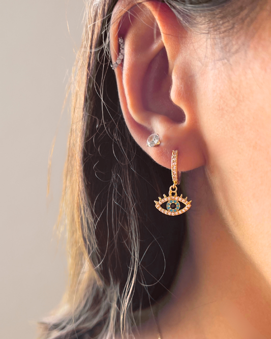 Boucles d'oreilles oeil