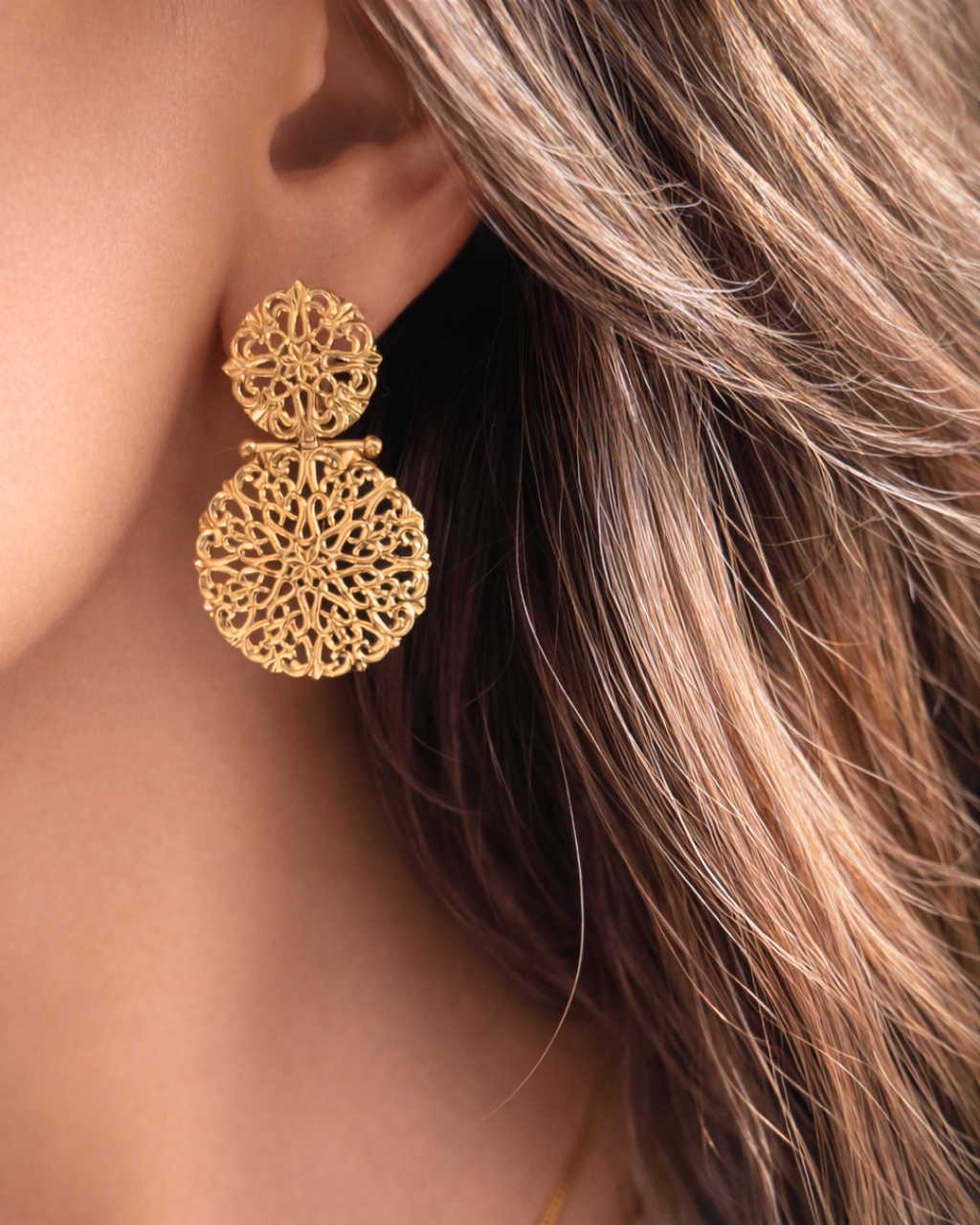 Boucles d'oreilles Bitis Royale