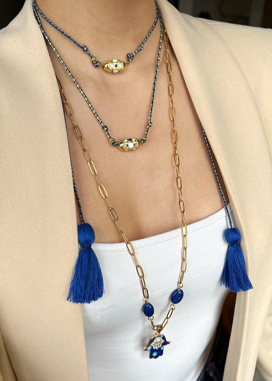 Sautoir/ collier Khmissa