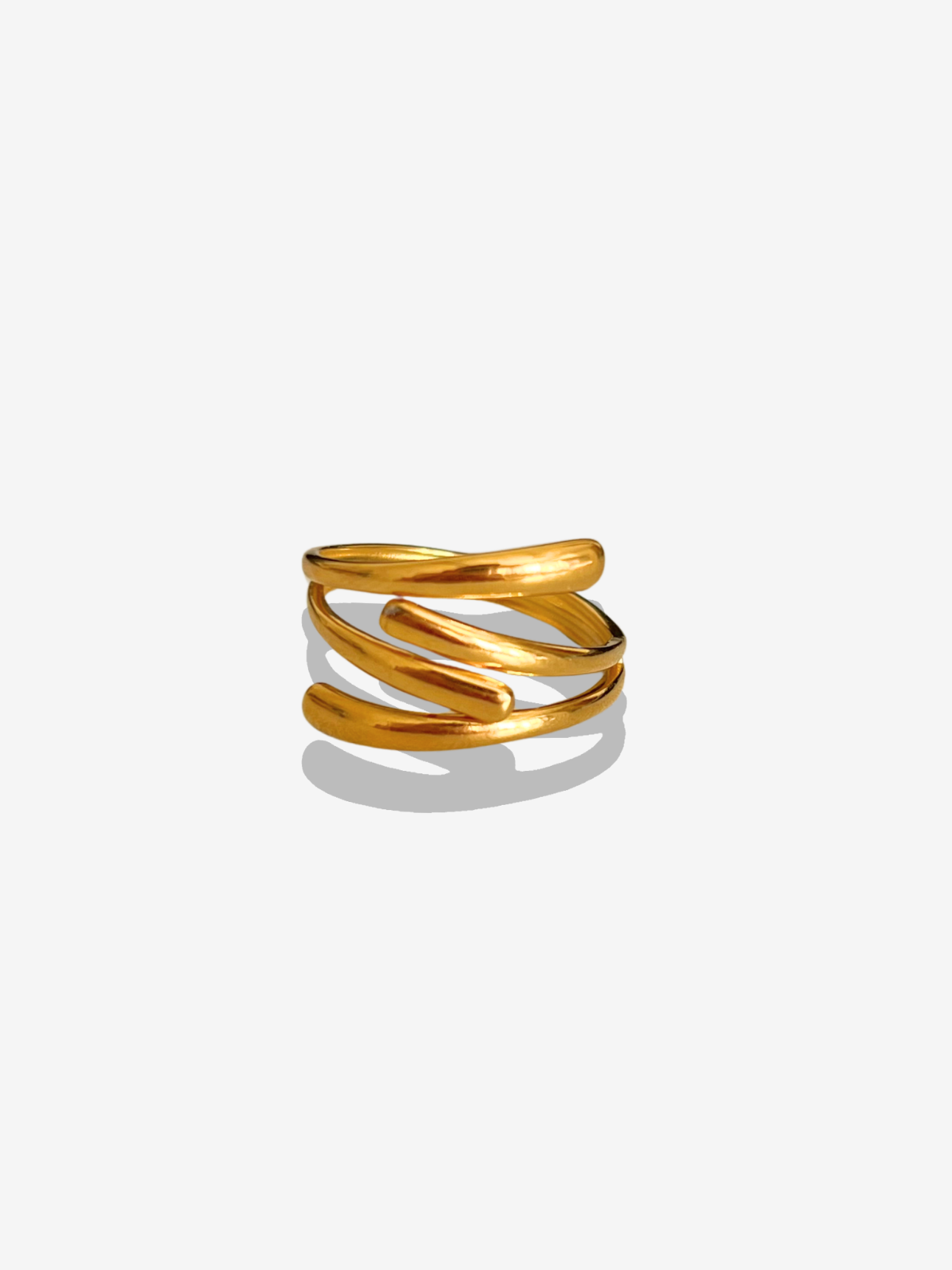 Bague dorée ajustable