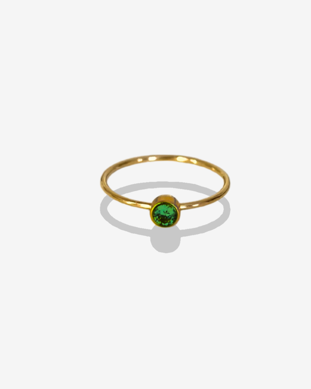 Bague Fine Verte