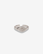 Bague étoile argentée