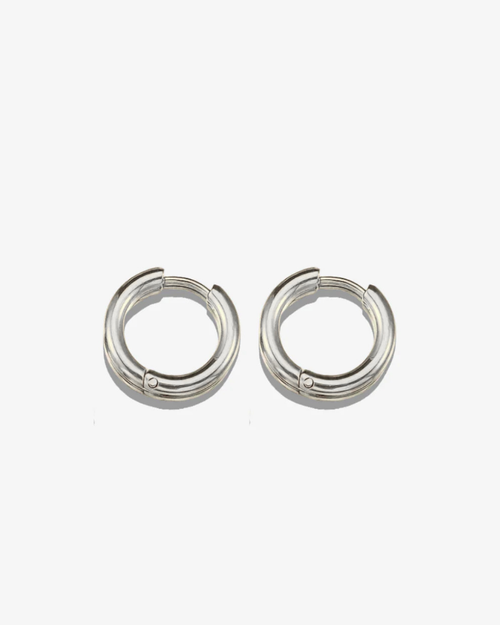 Boucles d'oreilles Créole argentée