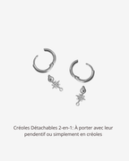 Boucles d'oreilles Créoles Astral