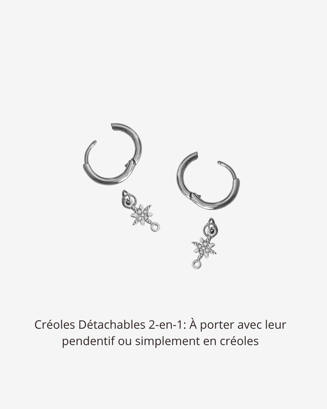 Boucles d'oreilles Créoles Astral