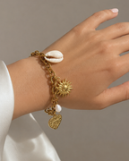Bracelet Multi-charm doré