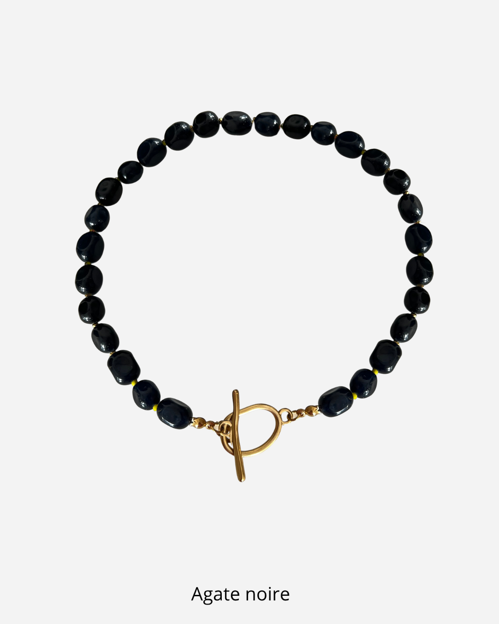 Collier Agate Noire