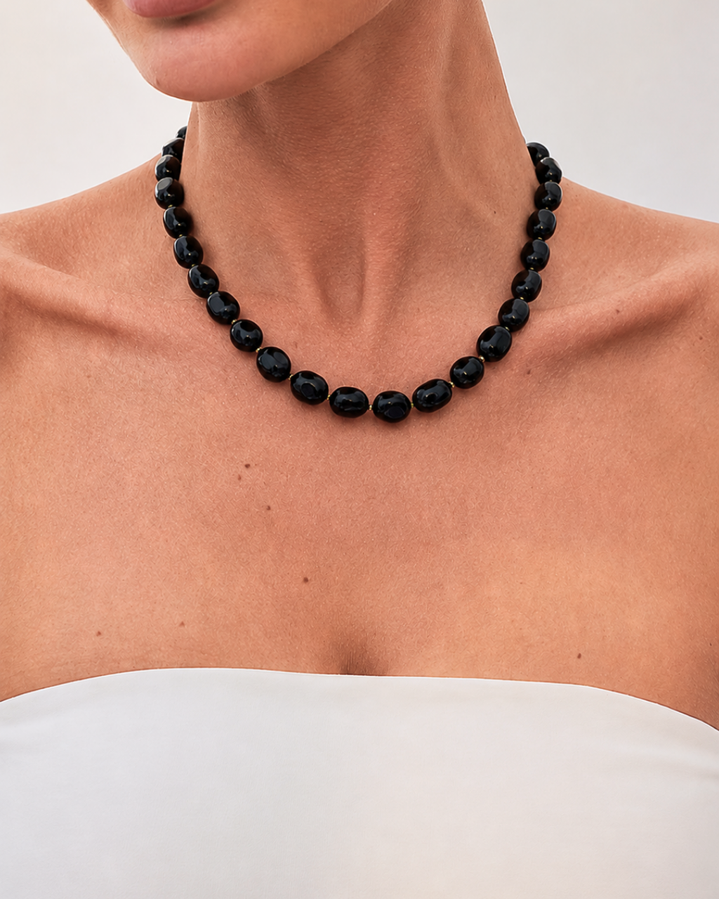 Collier Agate Noire