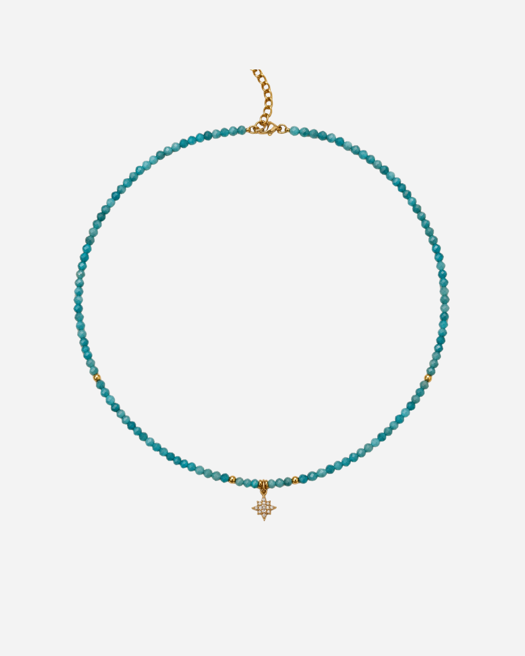 Collier Apatite Bleue