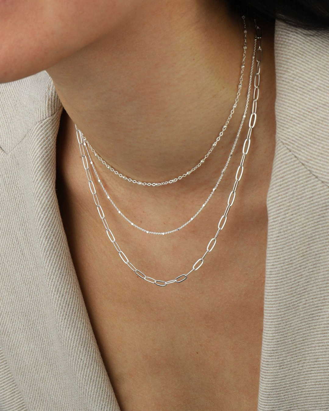 Collier Chaîne argentée