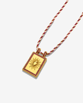 Collier Cordon Coeur rosé