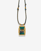 Collier Cordon Oeil vert