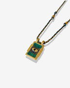 Collier Cordon Oeil vert
