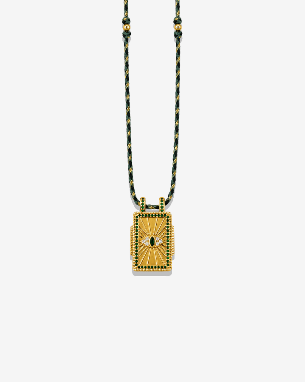 Collier Cordon Vert