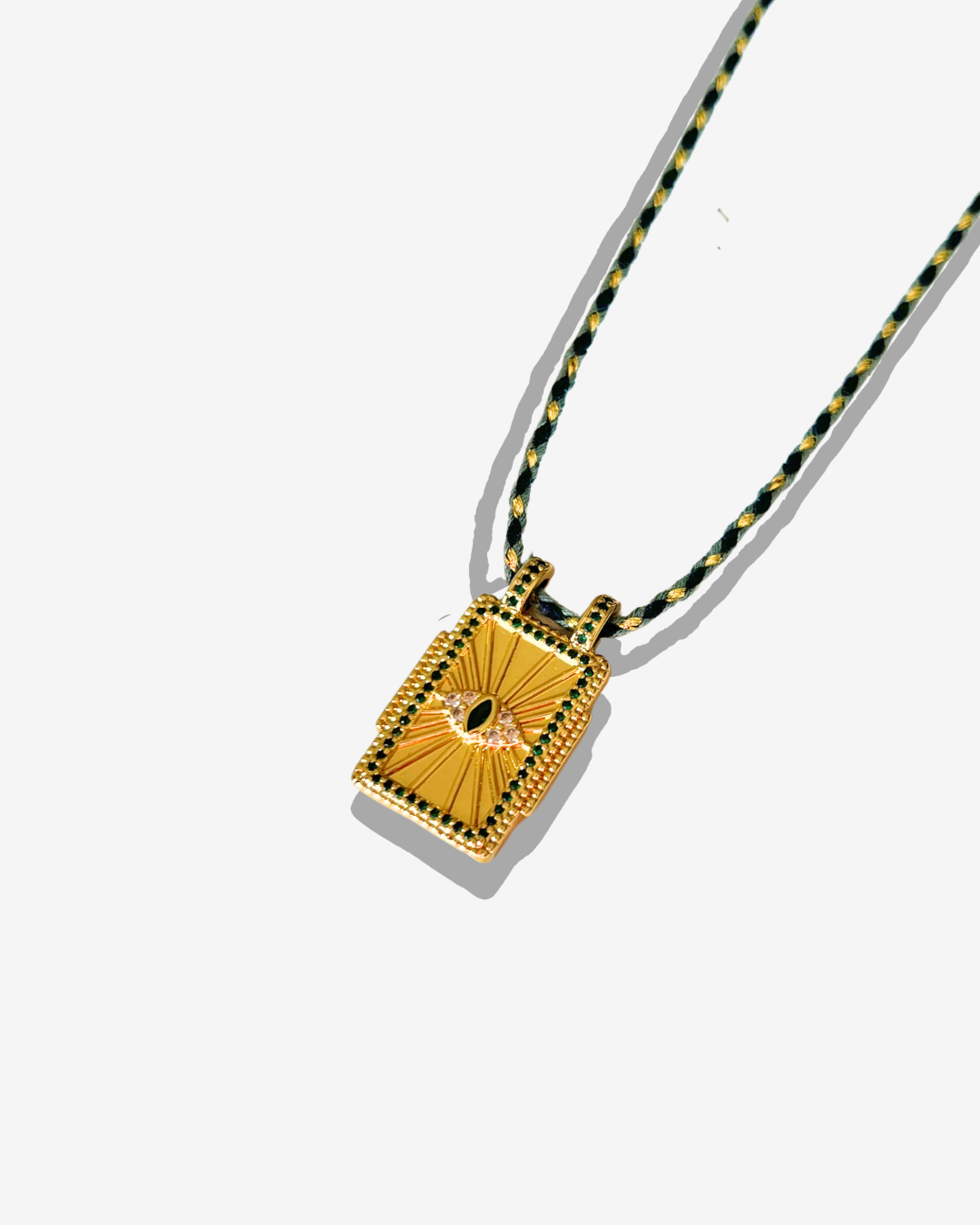 Collier Cordon Vert