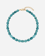 Collier en Agate Bleue