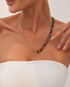 Collier en Nacre Colorée