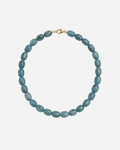 Collier en Agate Bleue