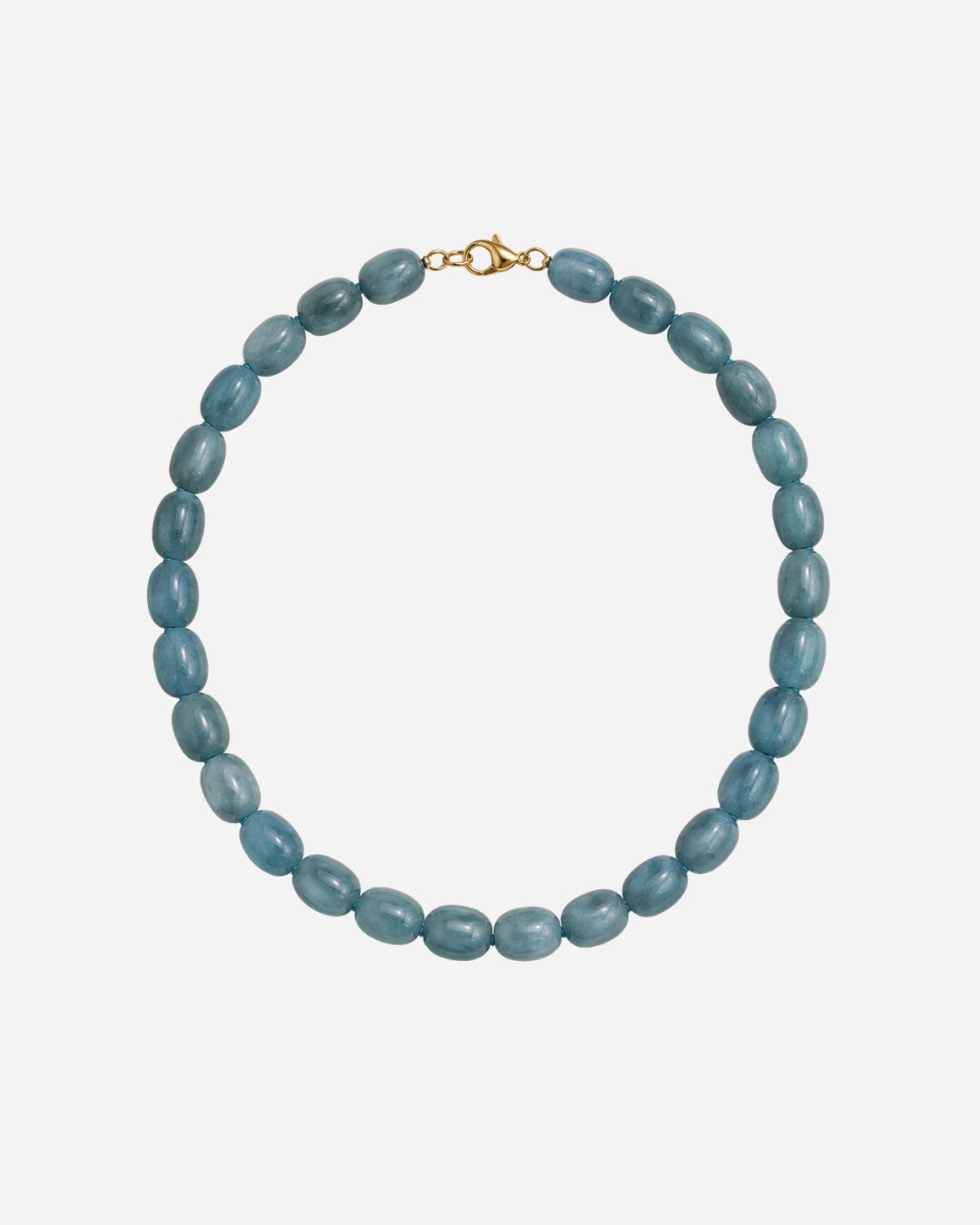 Collier en Agate Bleue