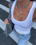 Collier en Howlite Turquoise