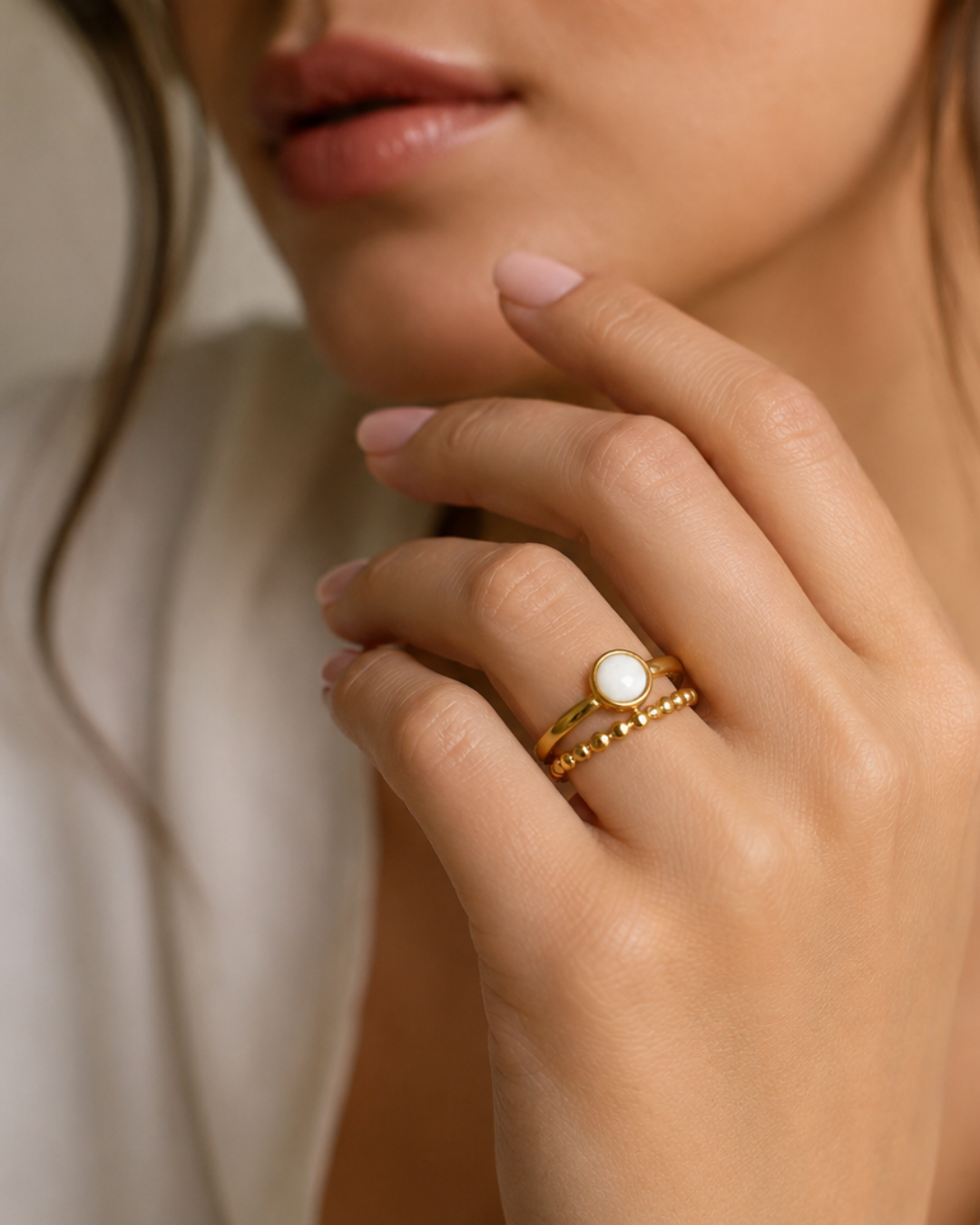 Double bague Luna