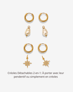 Duo créoles 4 en 1