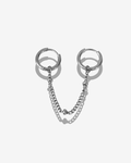 Monoboucle chaîne pendante avec boule argenté