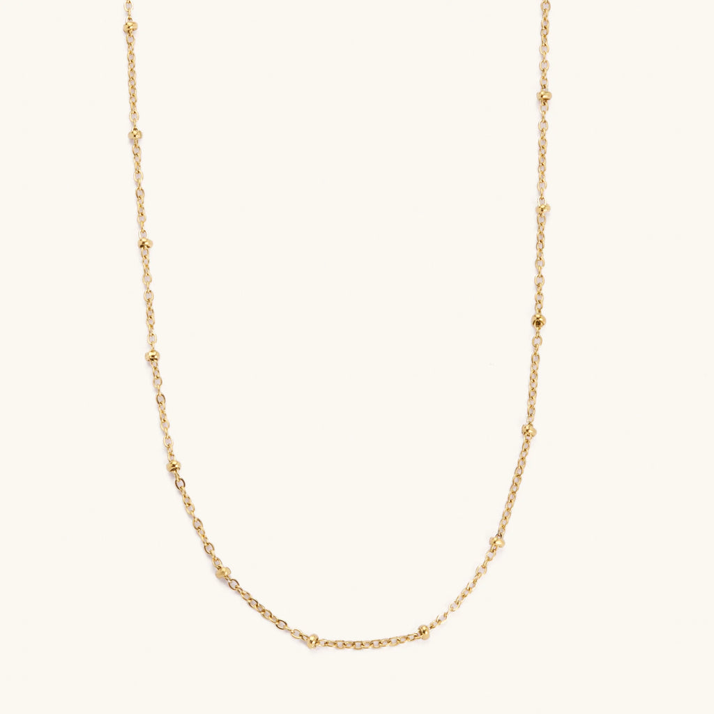 Collier boules dorées