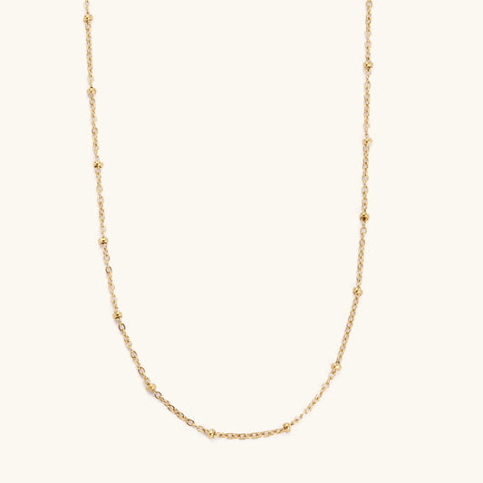 Collier boules dorées