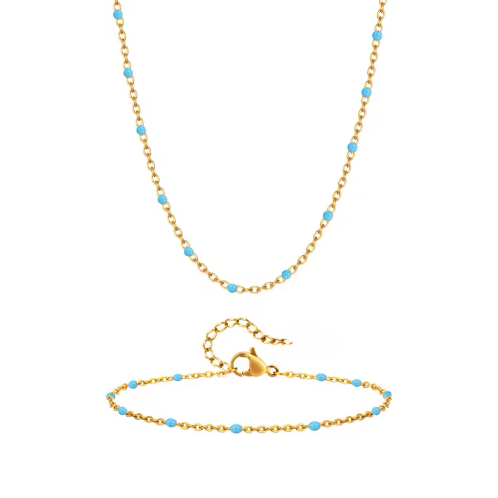 Ensemble Pépite- collier et bracelet