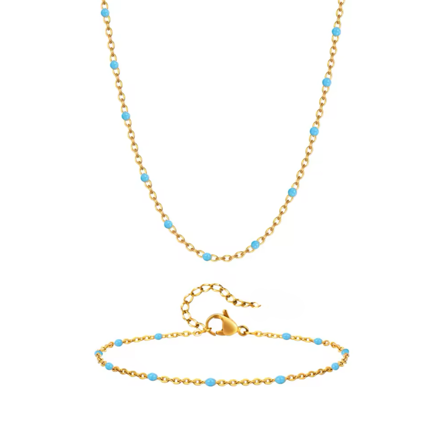 Ensemble Pépite- collier et bracelet