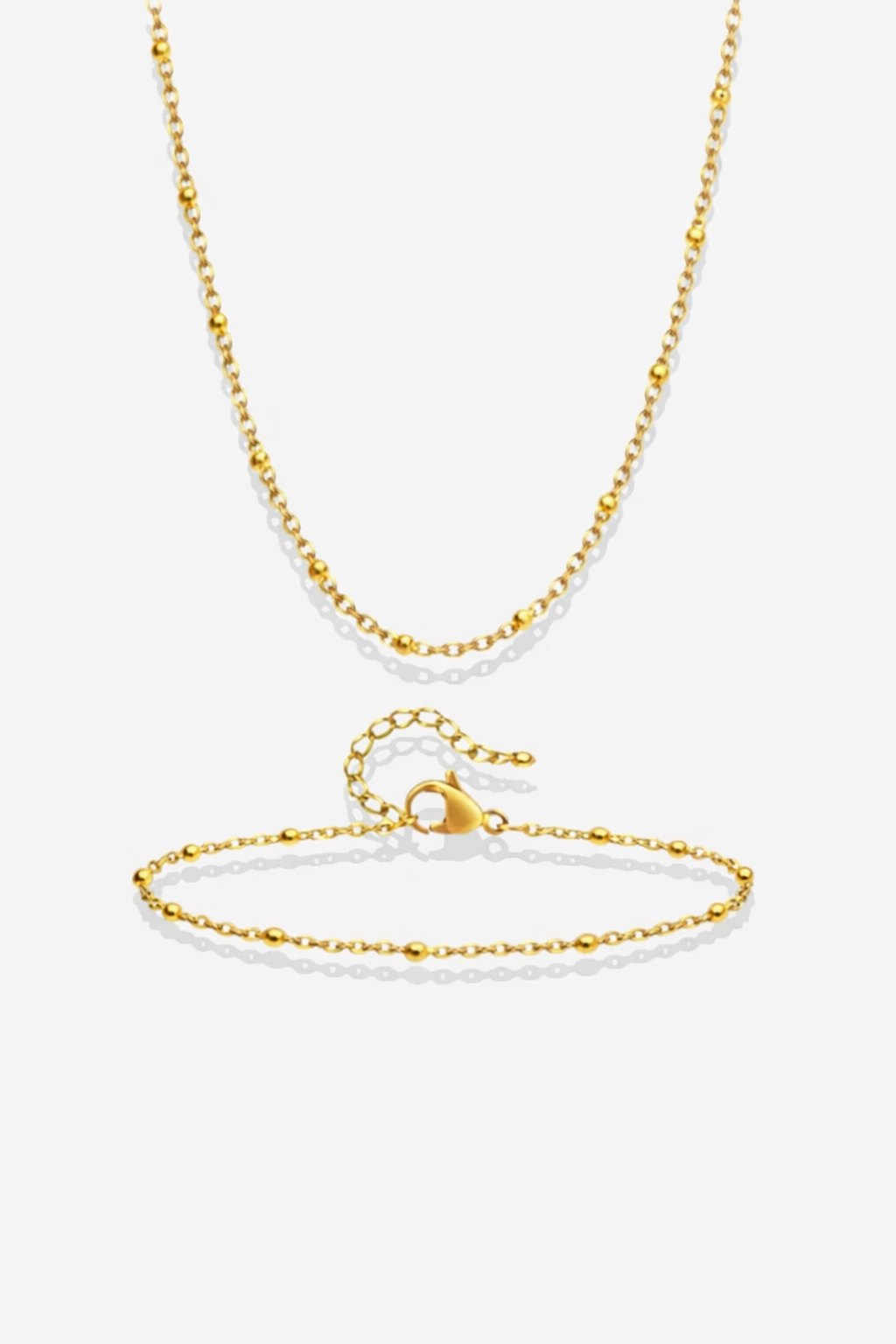 Ensemble Pépite- collier et bracelet